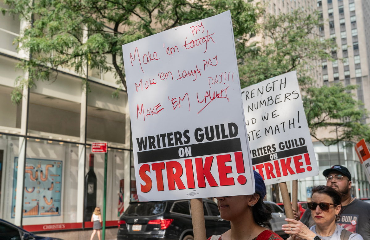 WGA Streik in den USA.