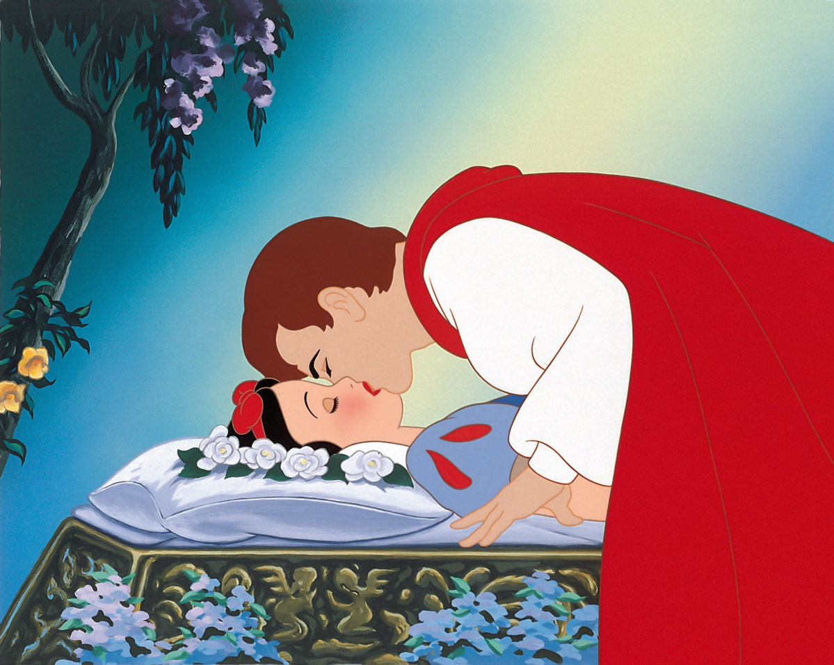 Der Prinz küsst Schneewittchen
