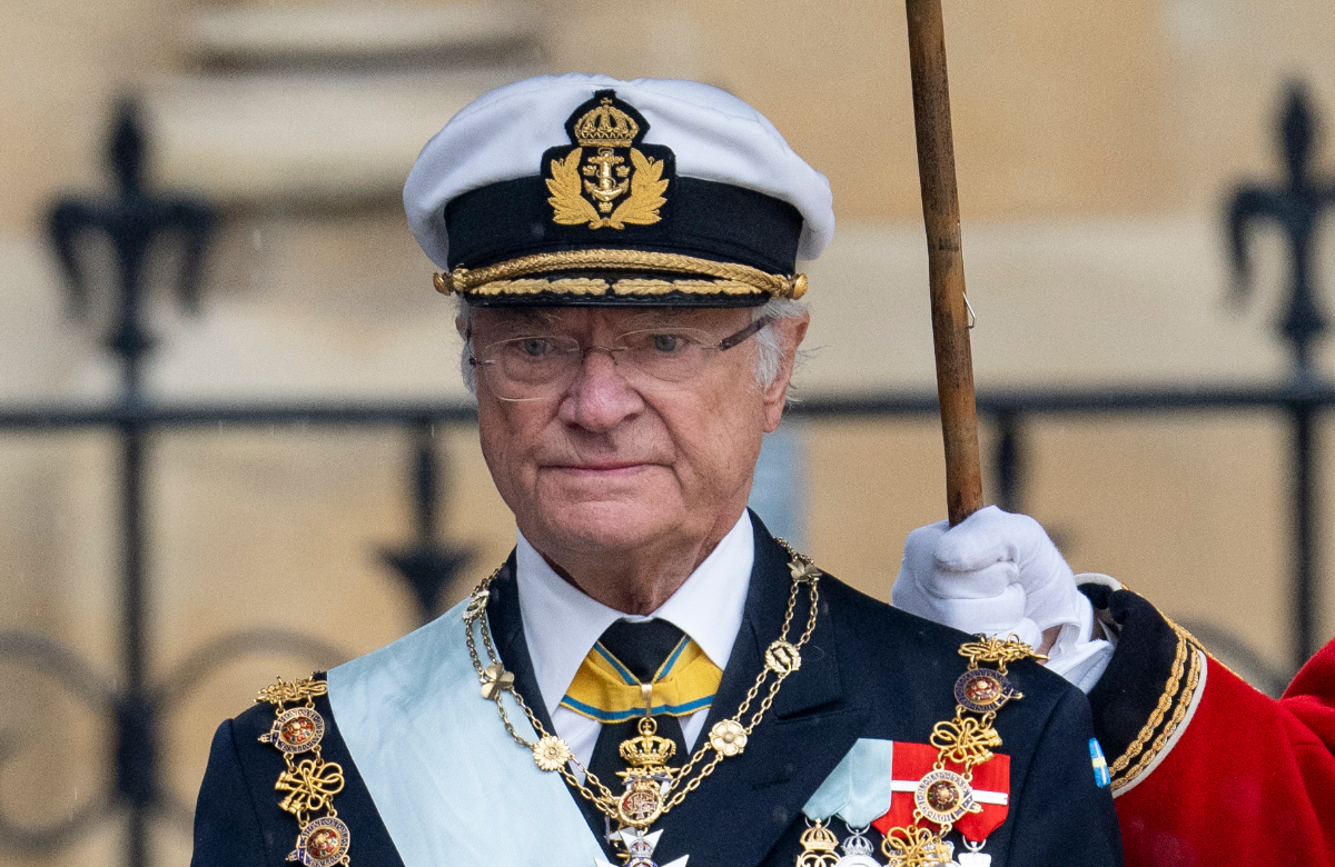 König Karl Gustaf ernst