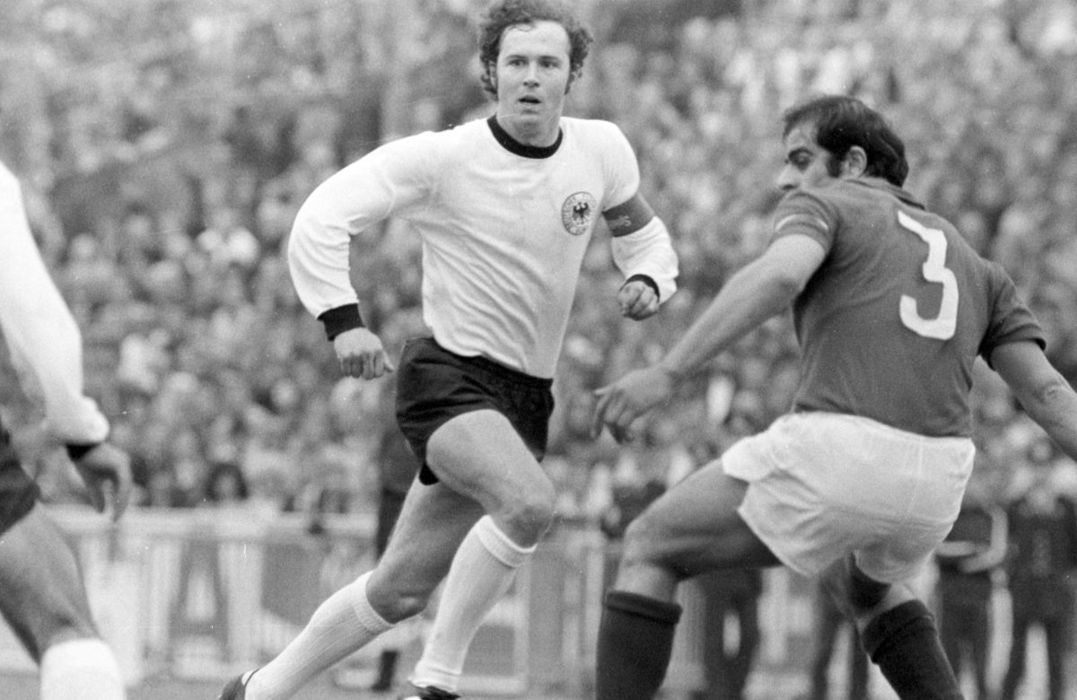 Franz Beckenbauer bei einem Spiel 1972