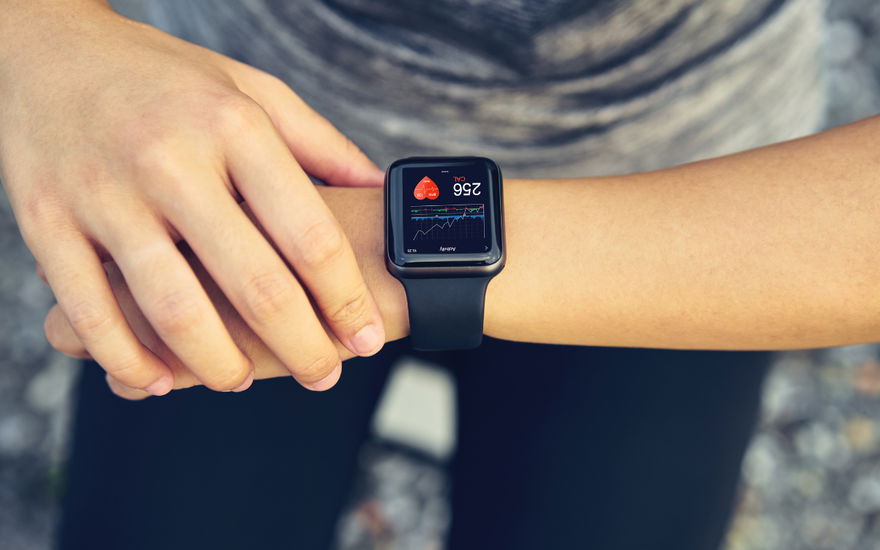 Reduzierte Smartwatch
