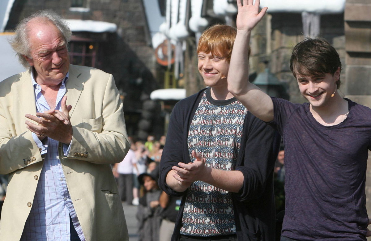 Die "Harry Potter"-Stars Michael Gambon, Rupert Grint und Daniel Radcliffe