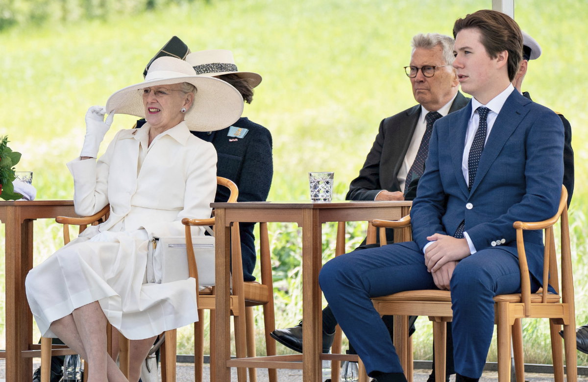 Königin Margrethe und ihr Enkel Prinz Christian, 2021.