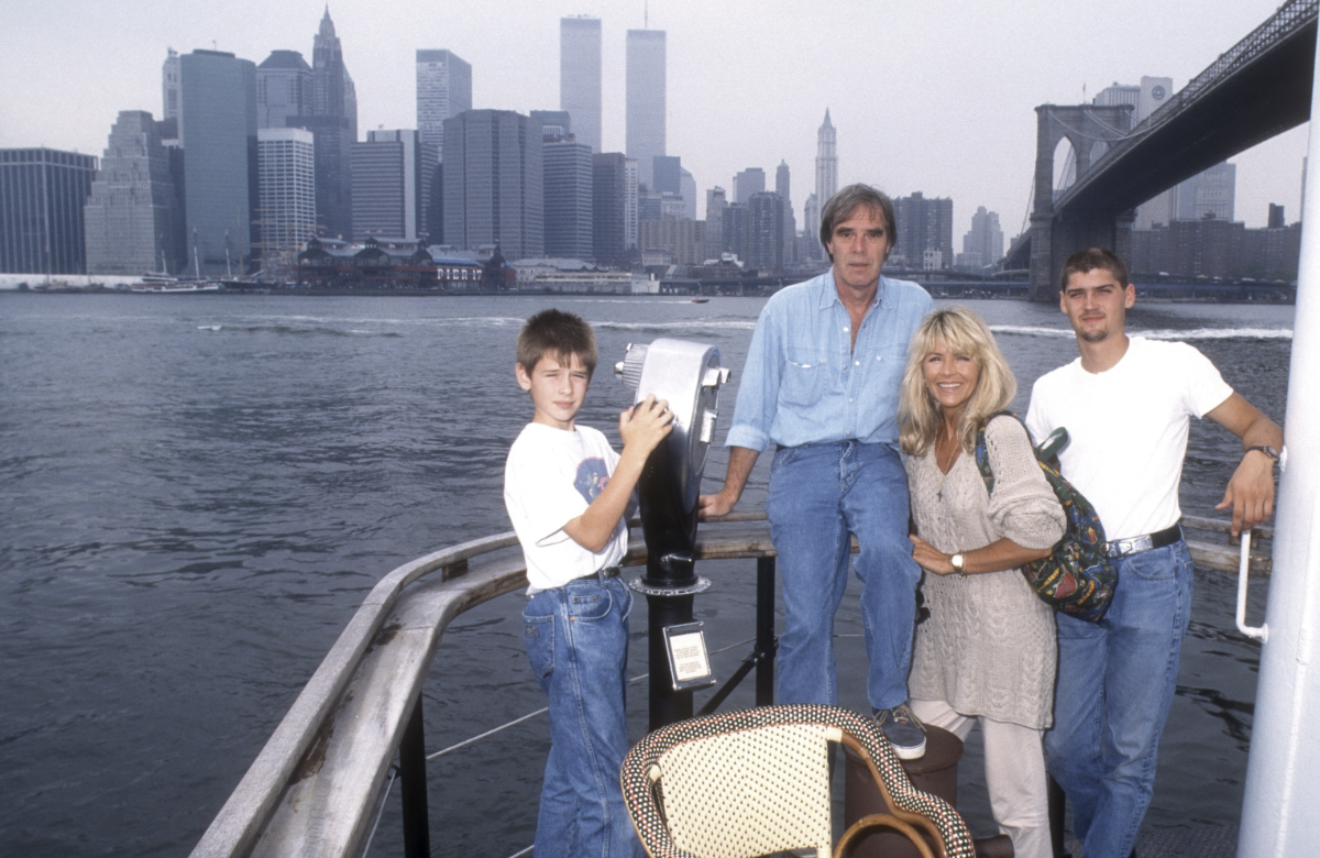 Lena Valaitis und Horst Jüssen mit den Söhnen Don-David und Marco in New York