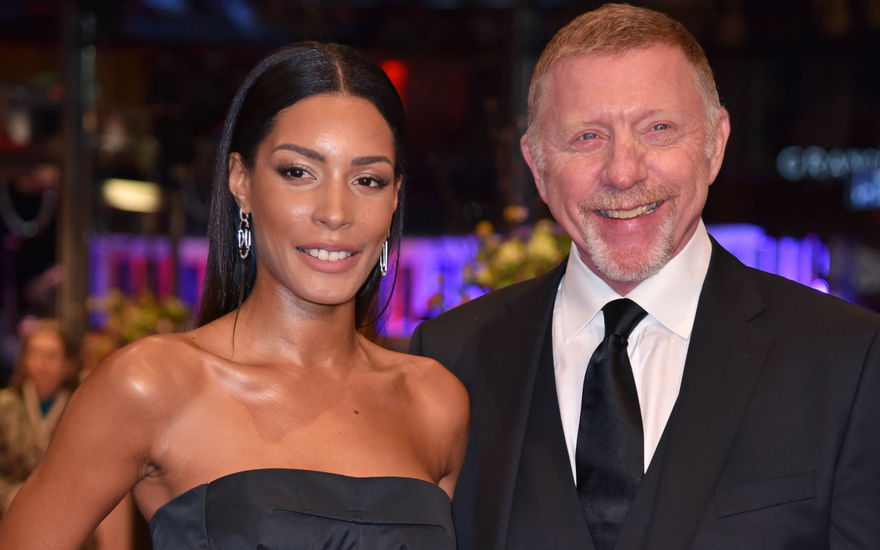 Lilian de Carvalho Monteiro und Boris Becker posieren zusammen