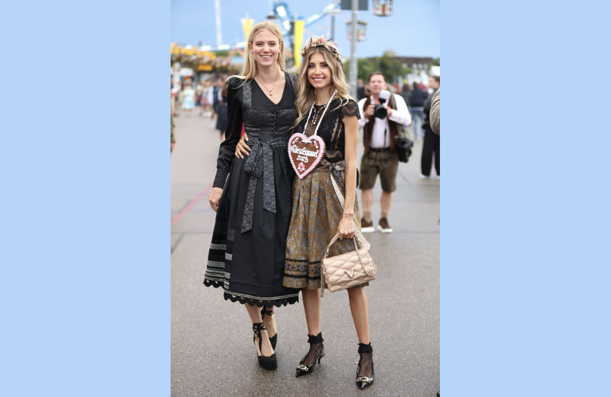Stars auf dem Münchner Oktoberfest 2023: Cathy Hummels und Larissa Marolt
