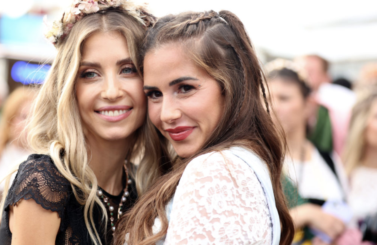 Stars auf dem Münchner Oktoberfest 2023: Cathy Hummels und Sarah Engels