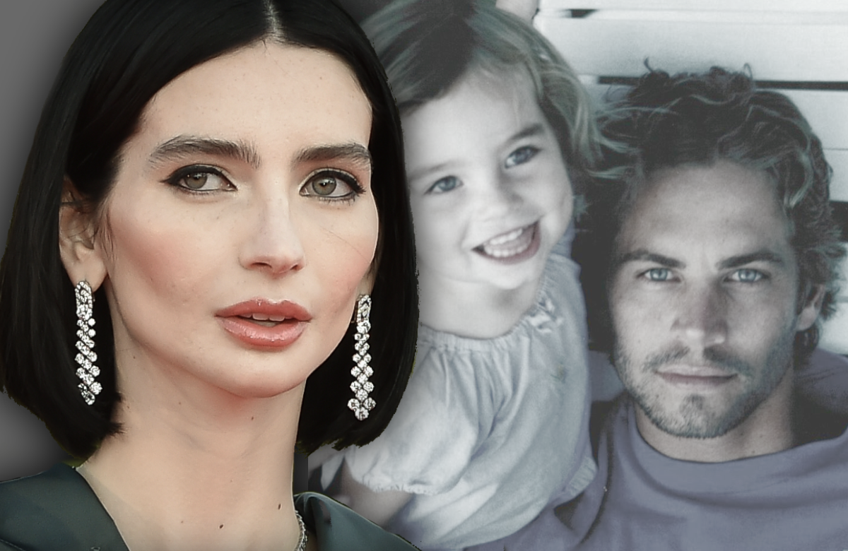 Meadow Walker traurig - im Hintergrund als Kind mit ihrem Vater Paul Walker