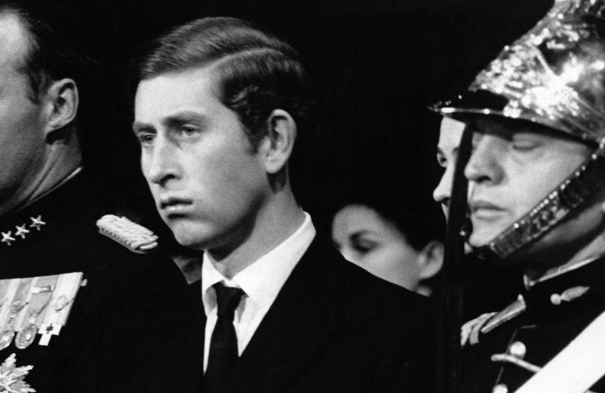 Prinz Charles 1970 in Paris.