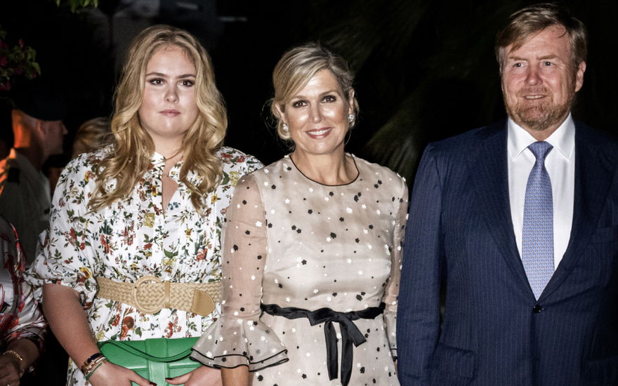 Prinzessin Amalia mit ihren Eltern Königin Maxima und König Willem-Alexander