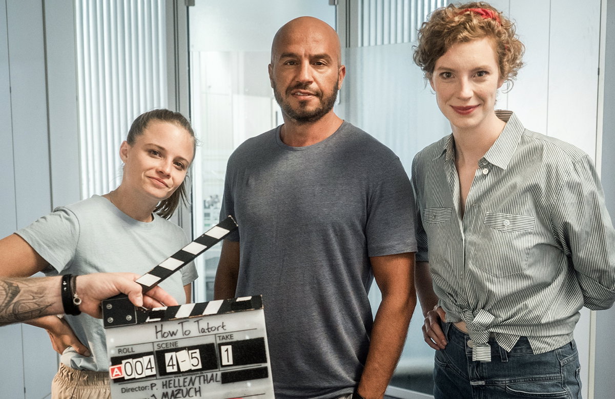 Jasna Fritzi Bauer, Dar Salim und Luise Wolfram als Bremer "Tatort"-Trio