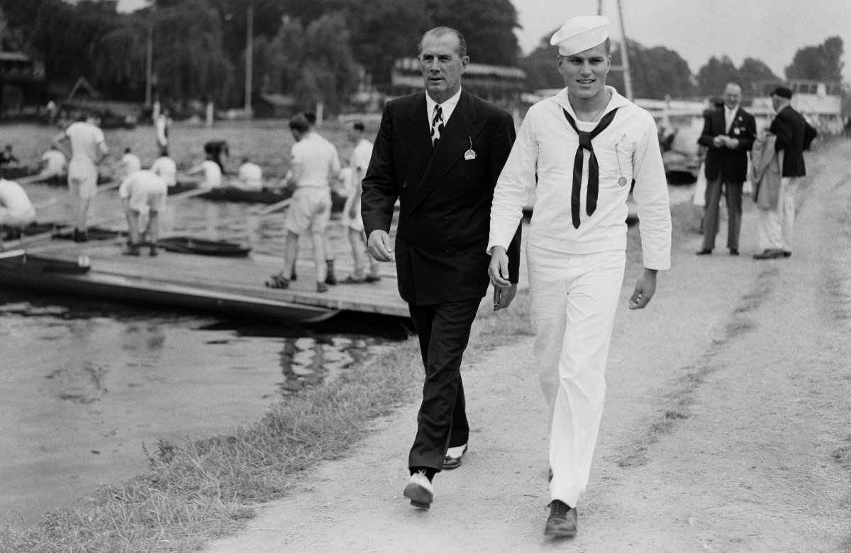 Grace Kellys Vater, John B. Kelly Sr. und Bruder, John Kelly Jr.