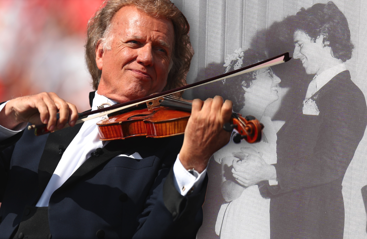 André Rieu und Ehefrau Marjorie bei ihrer Hochzeit 1975