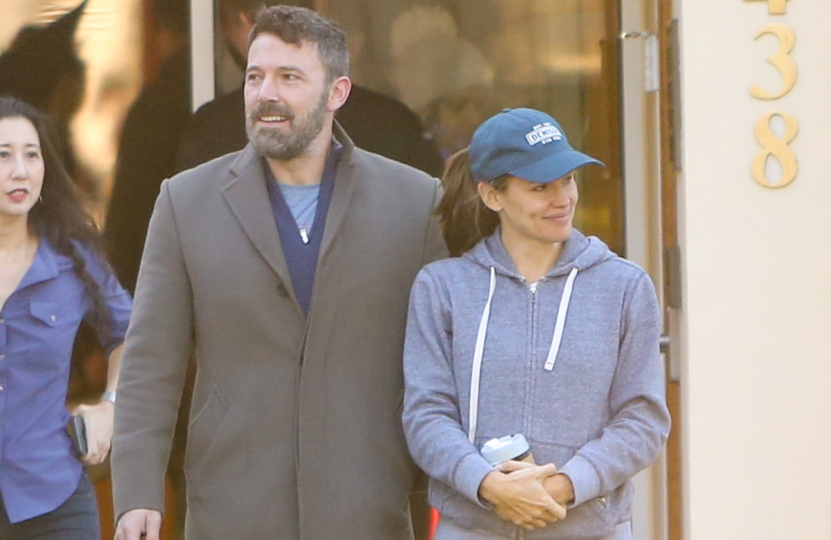 Ben Affleck und Jennifer Garner lächeln