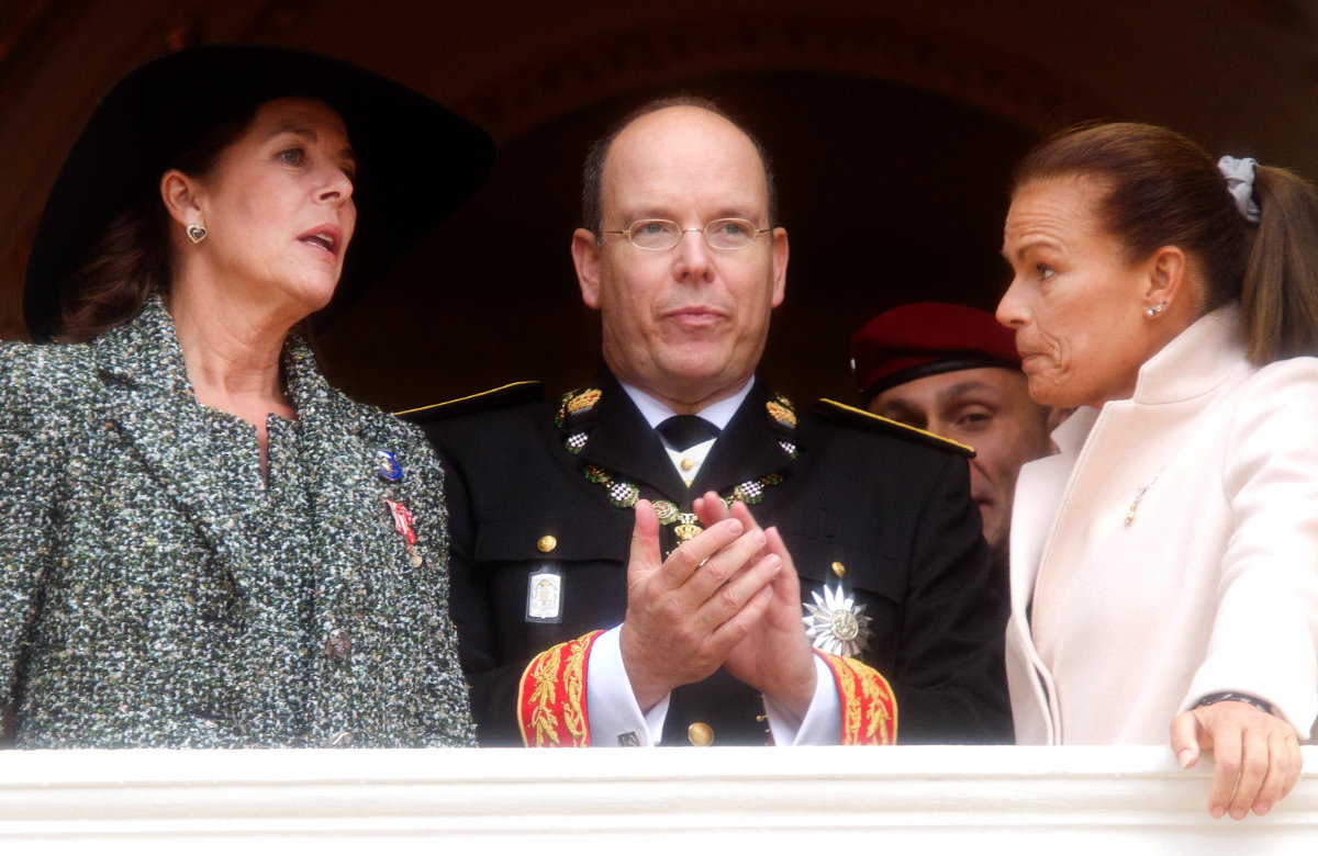 Caroline von Hannover, Fürst Albert II. und Prinzessin Stéphanie.