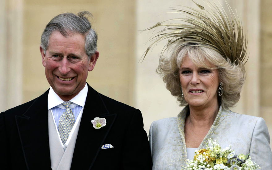 Prinz Charles und Camilla bei ihrer Hochzeit, 2005.