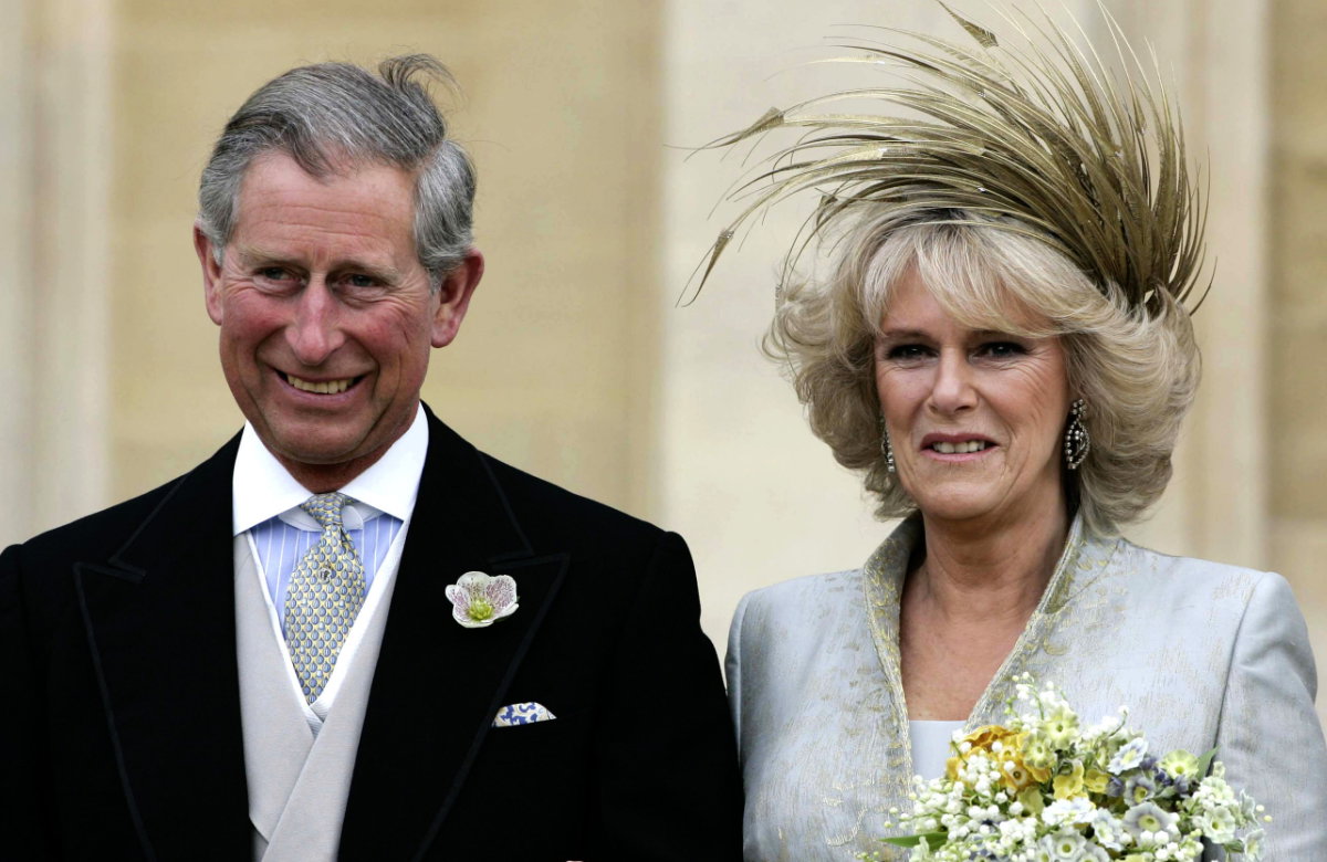 Prinz Charles und Camilla bei ihrer Hochzeit, 2005.