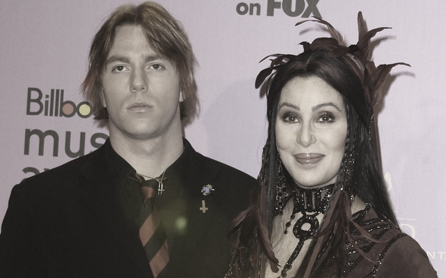 Sängerin Cher und ihr Sohn Elijah Blue Allman im Jahr 2002 bei den "Billboard Music Awards"