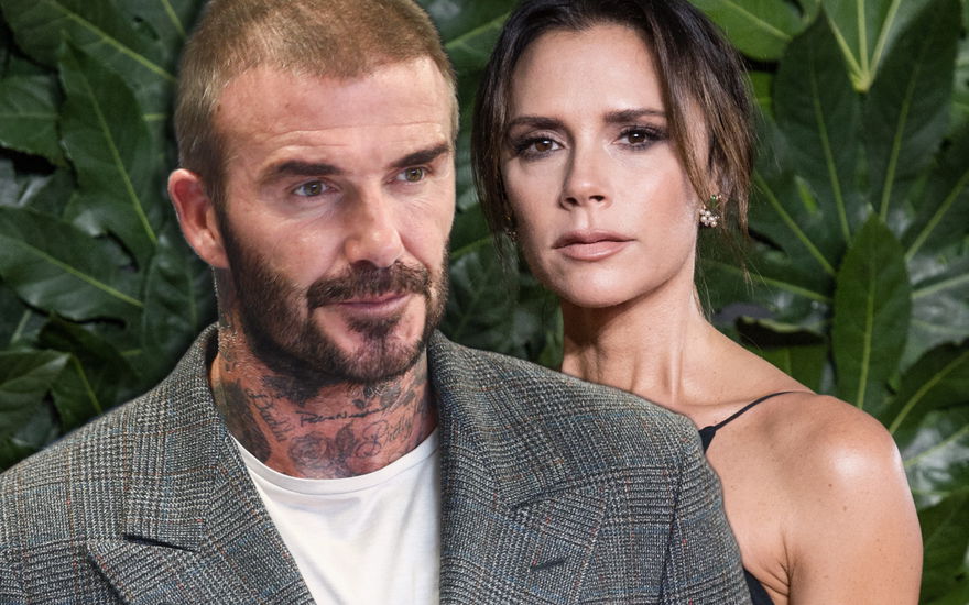 David und Victoria Beckham sehen ernst aus