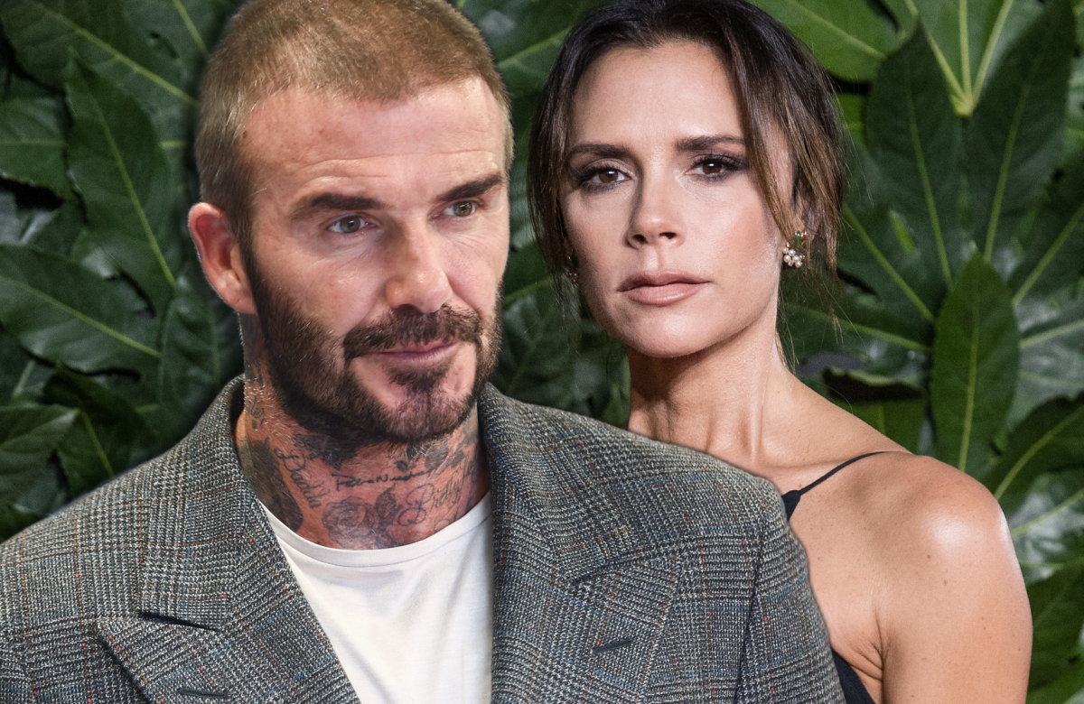 David und Victoria Beckham sehen ernst aus
