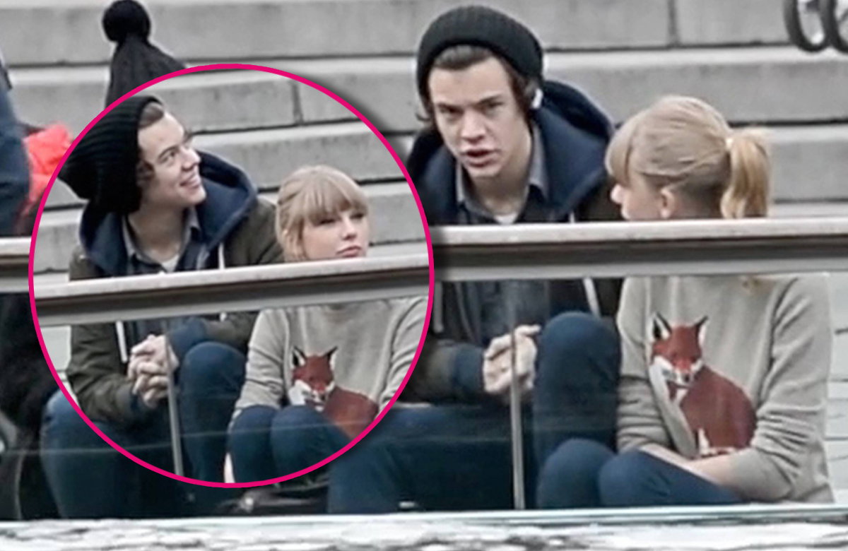 Harry Styles und Taylor Swift sitzen im Central Park