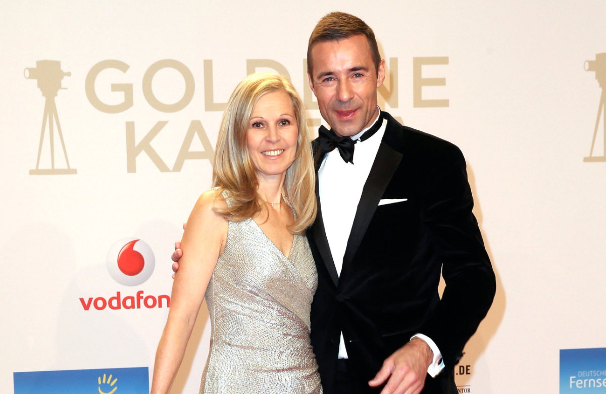 Ilka und Kai Pflaume bei der goldenen Kamera