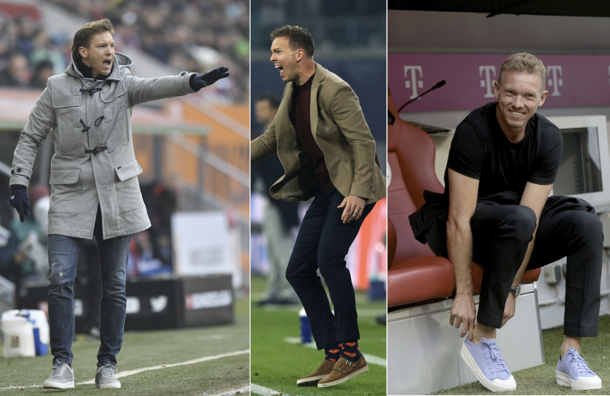 Julian Nagelsmanns Schuhe und Socken
