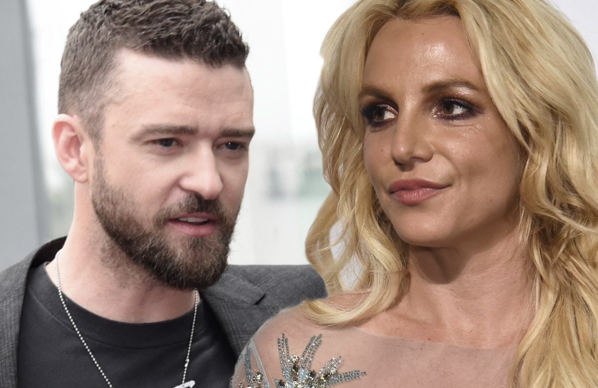 Justin Timberlake und Britney Spears ernst, Collage