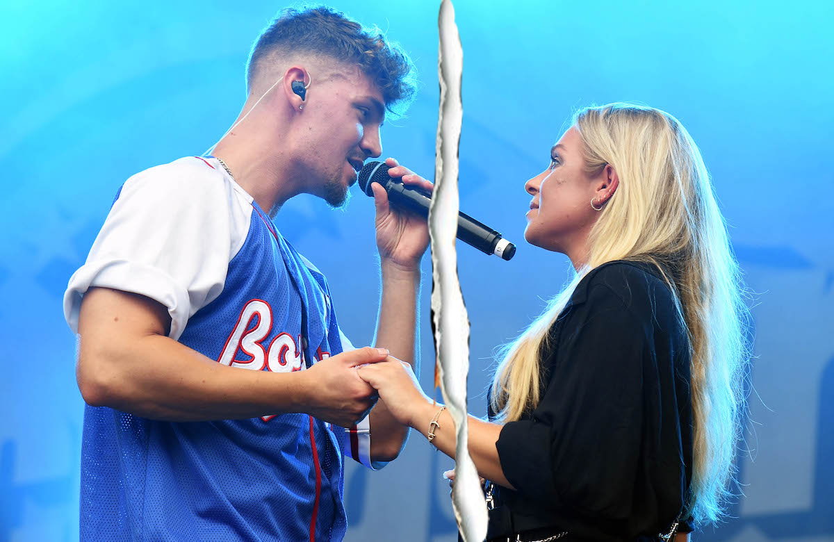 Karsten Walter und Marina Marx gucken sich an mit Riss