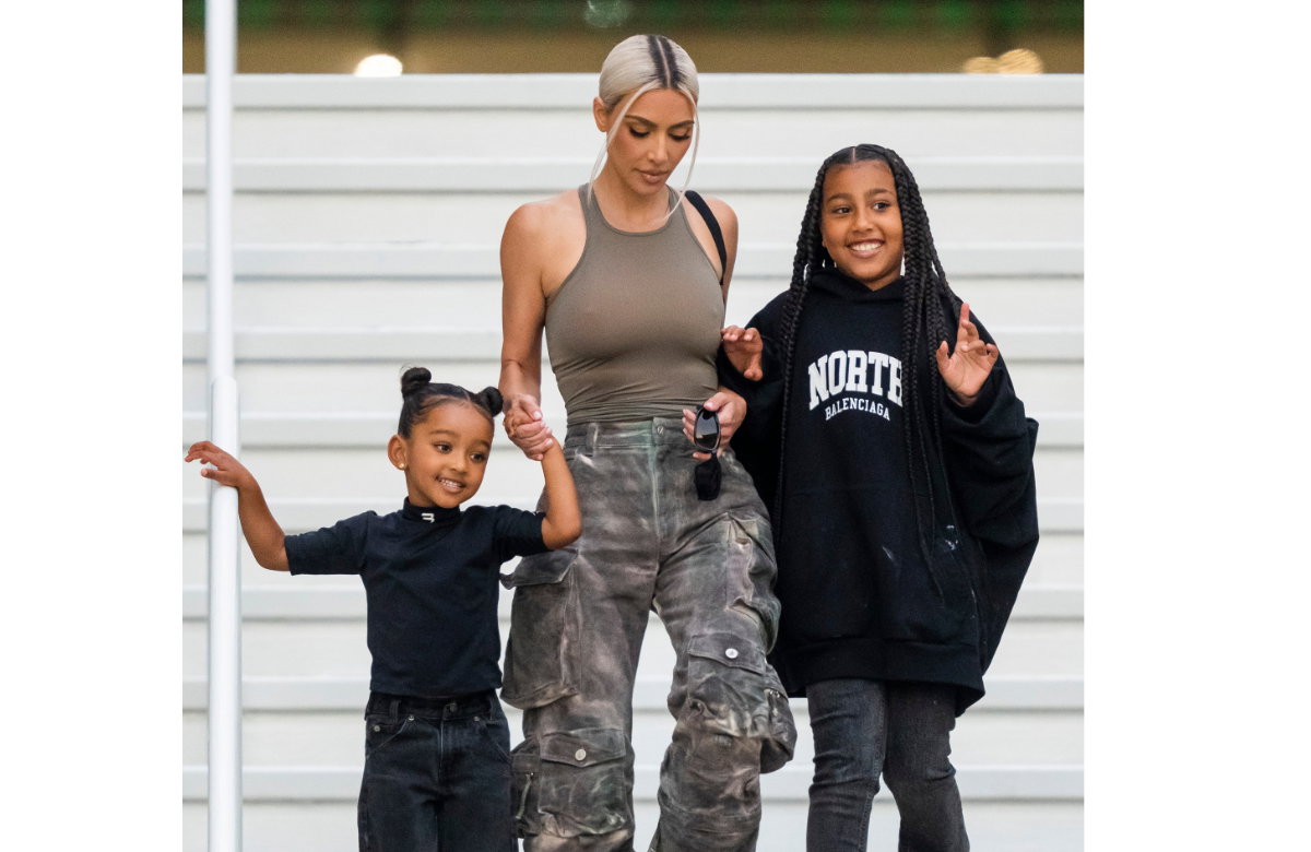 Kim Kardashian mit Chicago und North West