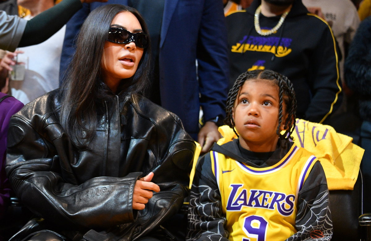 Kim Kardashian und Sohn Saint West