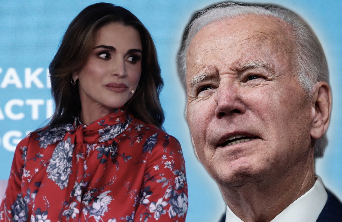 Königin Rania von Jordanien und USA-Präsident Joe Biden.