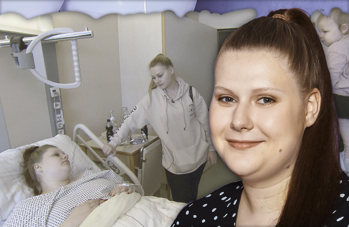 Lavinia Wollny bei ihrer zweiten Geburt im Krankenhaus