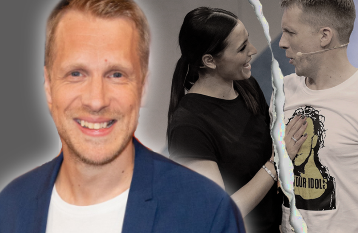 Oliver Pocher strahlt, Oli und Amira schauen sich an