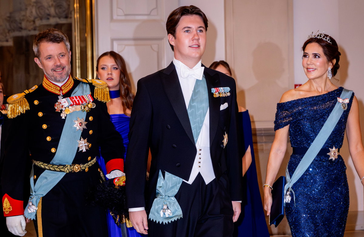 Prinz Frederik, Prinz Christian und Prinzessin Mary von Dänemark.
