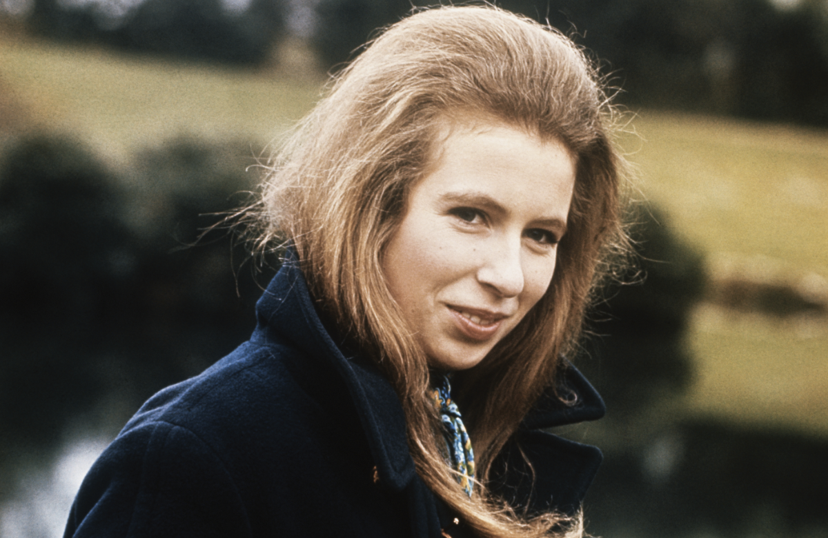 Prinzessin Anne früher mit offenen Haaren