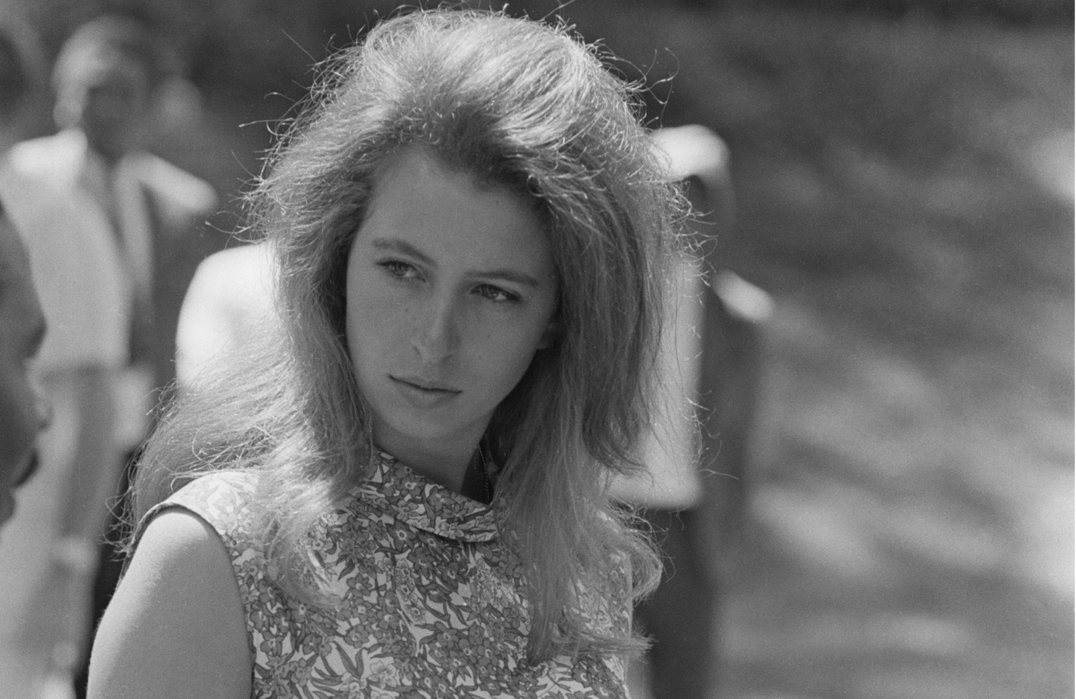 Prinzessin Anne früher mit offenen Haaren