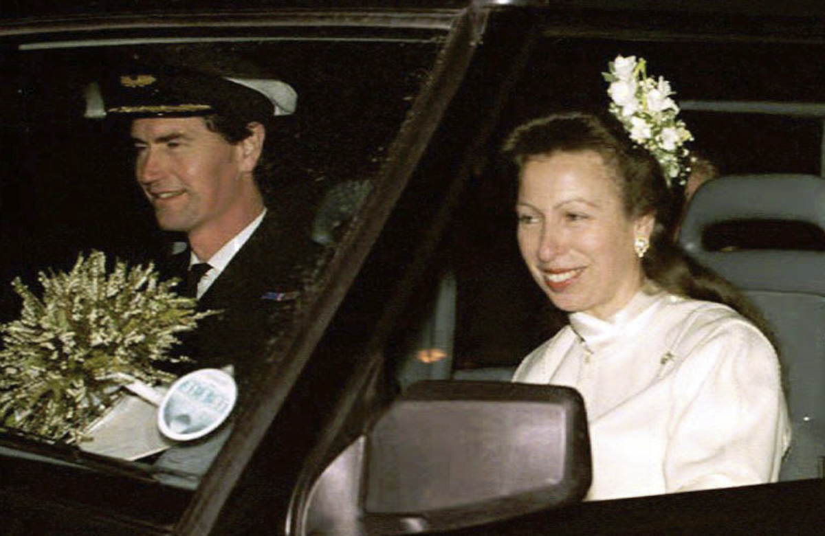 Prinzessin Anne bei ihrer zweiten Hochzeit mit Timothy Laurence