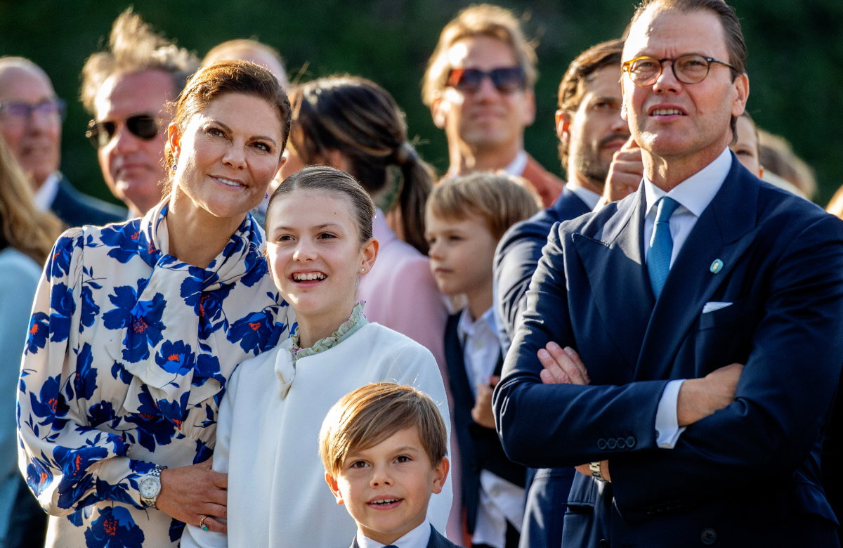Prinzessin Victoria und Prinz Daniel mit ihren Kindern Prinzessin Estelle und Prinz Oscar.