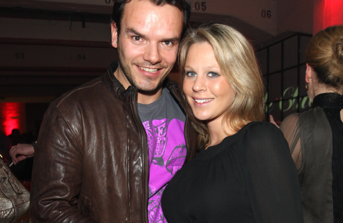 Steffen Henssler mit seiner damaligen schwangeren Freund Nadja Braun, 2008