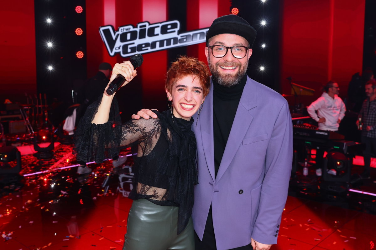 Anny Ogrezeanu und Mark Forster im "The Voice of Germany"-Finale 2022