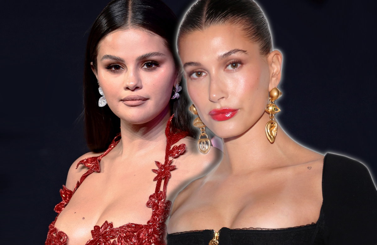 Hailey Bieber und Selena Gomez sehen ernst aus