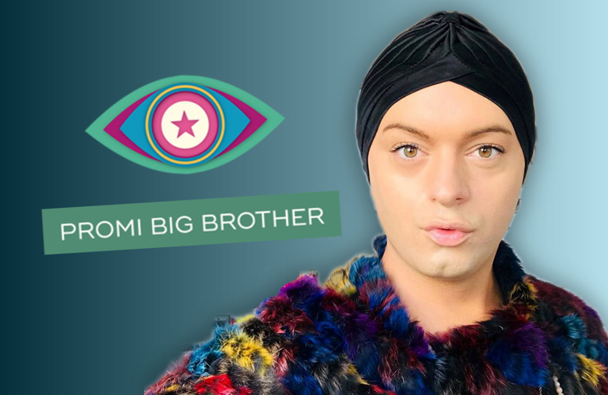 Julian F. M Stoeckel neben "Promi Big Brother"-Logo