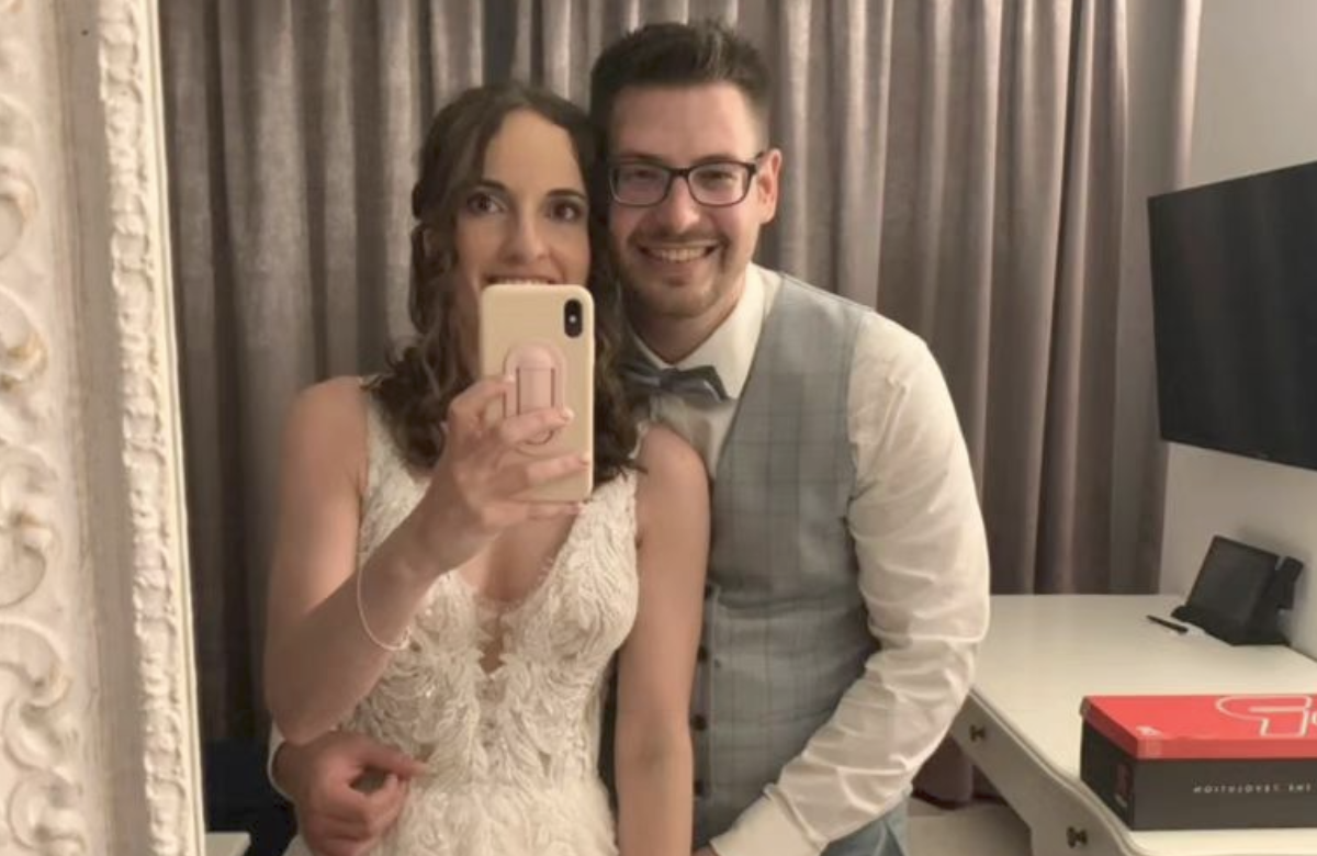 Marina & Kai nach ihrer Hochzeit