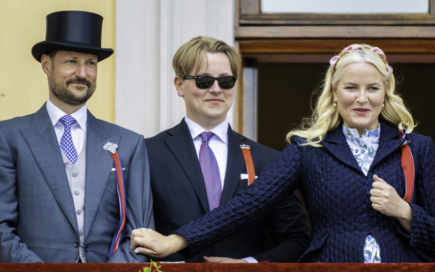 Prinz Haakon, Prinz Sverre Magnus und Prinzessin Mette-Marit.