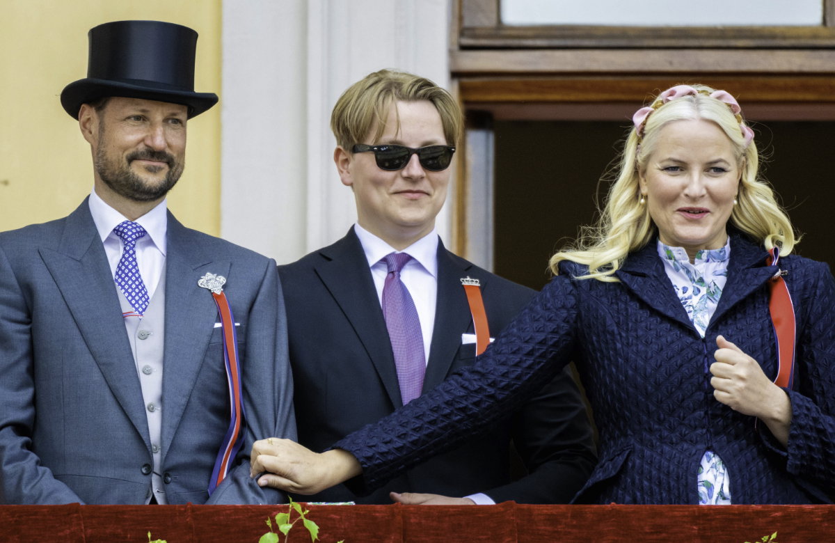 Prinz Haakon, Prinz Sverre Magnus und Prinzessin Mette-Marit.