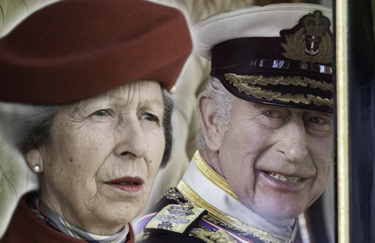 Prinzessin Anne und ihr Bruder König Charles III.