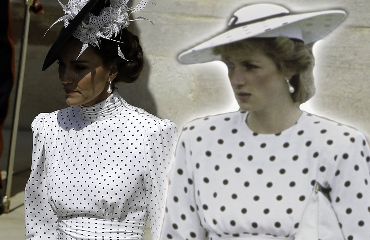 Prinzessin Kates Outfit-Kopie von Prinzessin Diana.