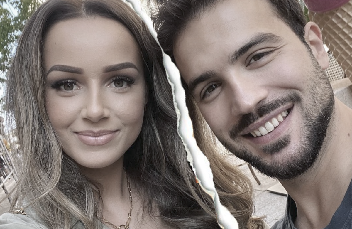 Samira und Yasin Cilingir mit einem Trennungsriss, Bildmontage
