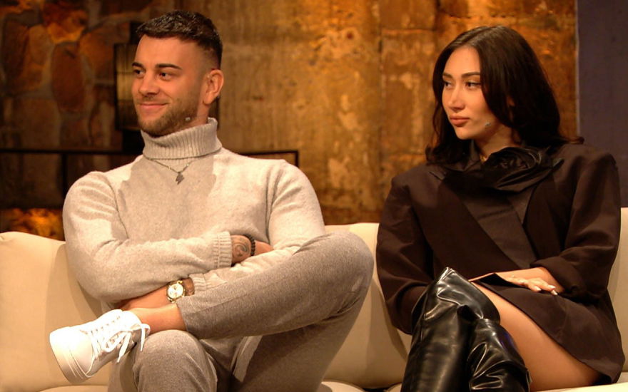 Serkan und Samira beim Wiedersehen von "Das Sommerhaus der Stars"